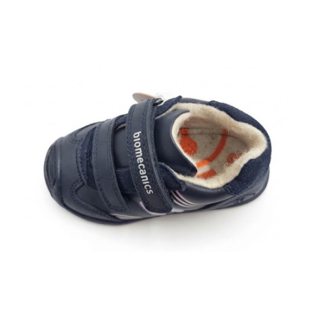 Ghete băieți din piele îmblănite Biomecanics, Navy/Albastru - 261115-A183FB (Exclusiv) [3]