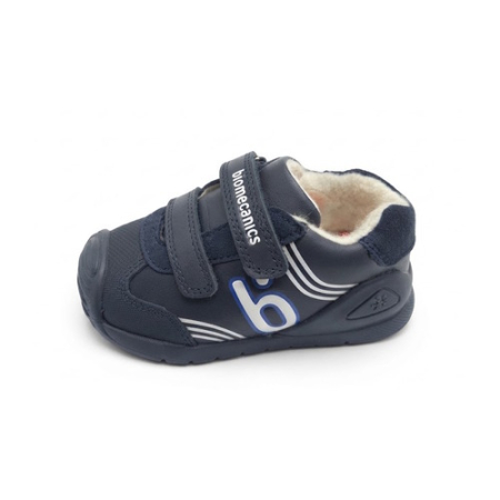 Ghete băieți din piele îmblănite Biomecanics, Navy/Albastru - 261115-A183FB (Exclusiv) [2]