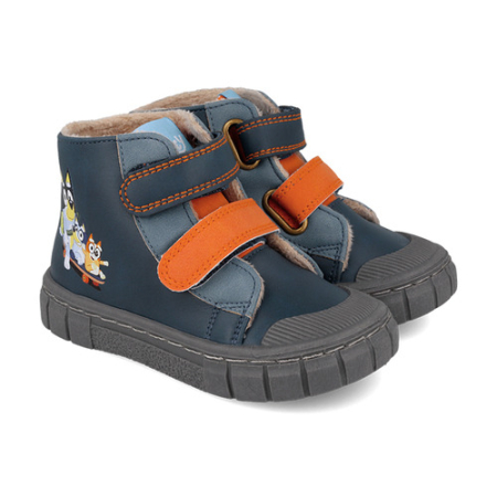Ghete îmblănite băieți Garvalin Bluey Barefoot, Albastru - 261858-A183 [1]