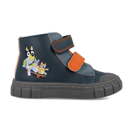 Noua Colectie Garvalin - Ghete îmblănite băieți Garvalin Bluey Barefoot, Albastru - 261858-A183