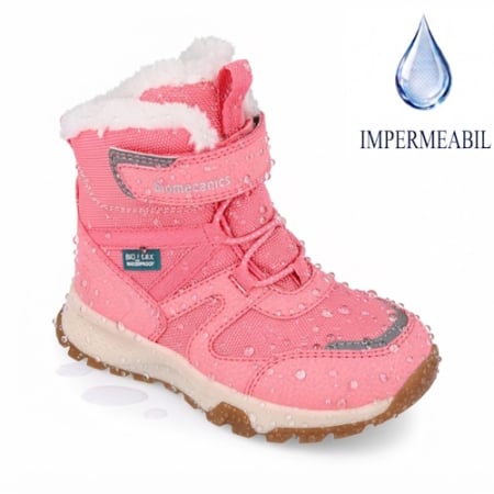 Colecții Noi - Ghete fete îmblănite și impermeabile Biomecanics, Rosa - 261257-B032