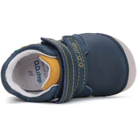 Pantofi copii baieti din piele Barefoot DD Step, Albastru - S070-51698 [5]
