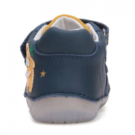 Pantofi copii baieti din piele Barefoot DD Step, Albastru - S070-51698 [4]