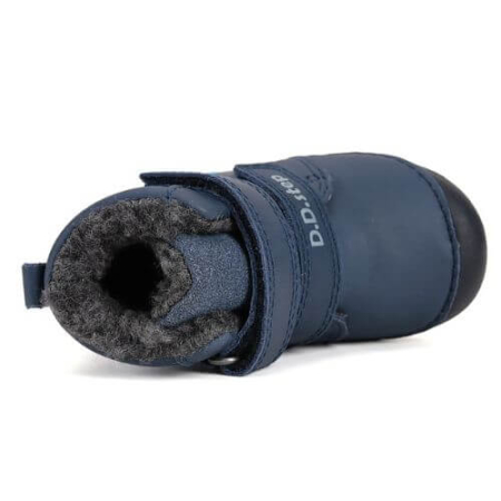 Ghete copii baieti din piele imblanite DD Step, Albastru - W015-52347A [5]