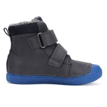 Ghete copii baieti din piele imblanite DD Step, Albastru - W049-52250B [4]