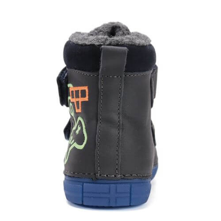 Ghete copii baieti din piele imblanite DD Step, Albastru - W049-52250B [3]