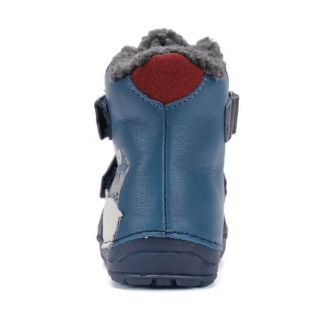 Ghete copii baieti din piele imblanite DD Step, Albastru -W029-52287 [4]