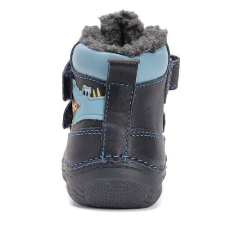 Ghete copii baieti din piele imblanite DD Step, Albastru - W082-52462A [5]