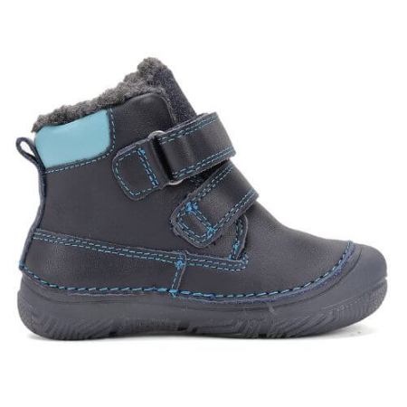Ghete copii baieti din piele imblanite DD Step, Albastru - W082-52462A [6]