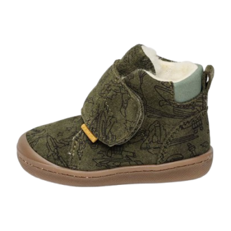 Ghete băieți din piele îmblănite Primigi, Verde Kaki - 8900266 [2]