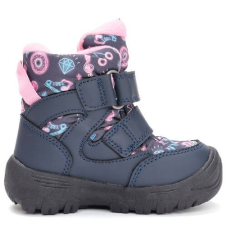 Ghete copii fete impermeabile si imblanite DD Step, Albastru - P081-52616A [3]