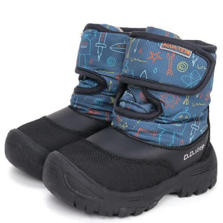 Ghete copii baieti impermeabile si imblanite DD Step, Albastru - P081-52502A [1]