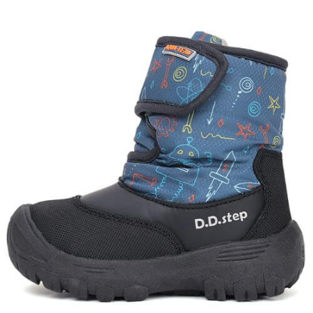 Ghete copii baieti impermeabile si imblanite DD Step, Albastru - P081-52502A [3]