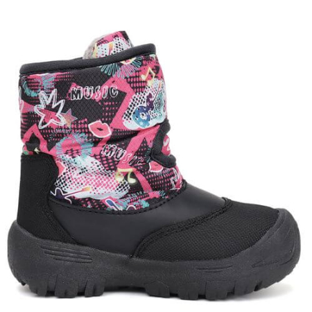 Ghete copii fete impermeabile si imblanite DD Step, Negru - P081-52502B [2]