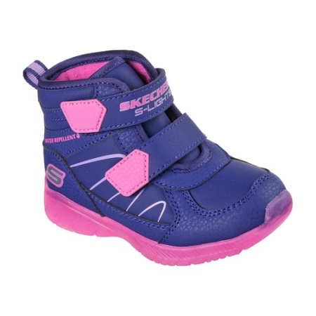 Ghete fete cu luminițe Skechers Illumi-Brights, Albastru/Roz - 319310N-NVMT [7]