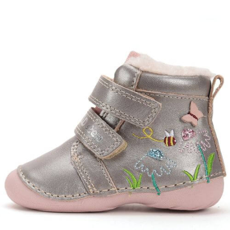 Ghete copii fete din piele imblanite DD Step, Bej - W015-52997 [1]