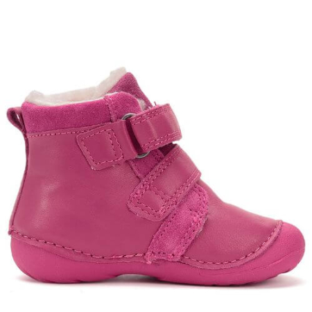 Ghete copii fete din piele imblanite DD Step, Roz - W015-52997A [4]