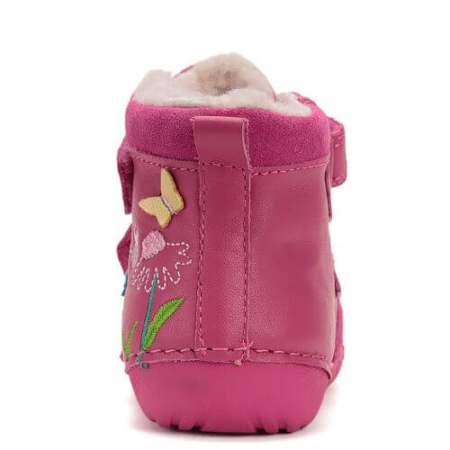Ghete copii fete din piele imblanite DD Step, Roz - W015-52997A [3]