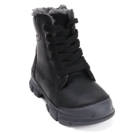 Ghete copii fete din piele imblanite DD Step, Negru - W056-52456B [2]