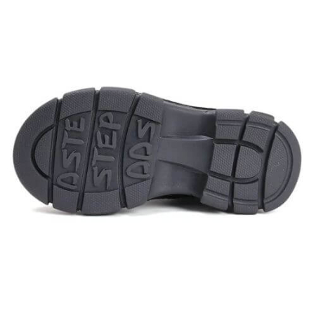 Ghete copii fete din piele imblanite DD Step, Negru - W056-52456B [6]