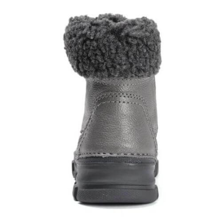 Ghete copii fete din piele imblanite DD Step, Gri - W056-52456C [3]