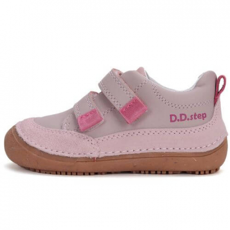 Pantofiori sport fete - Pantofi copii fete din piele DD Step, Roz - S063-51483C