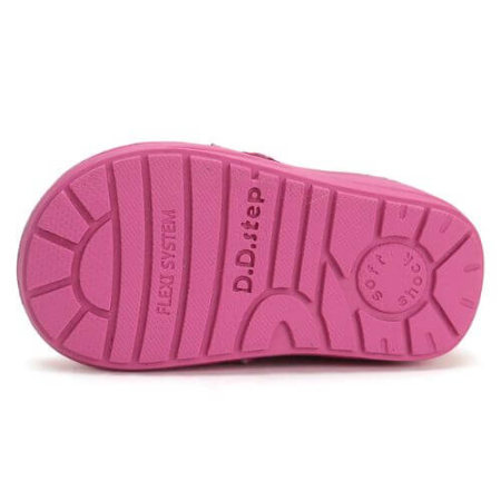 Ghete copii fete din piele imblanite DD Step, Roz - W071-42233B [5]