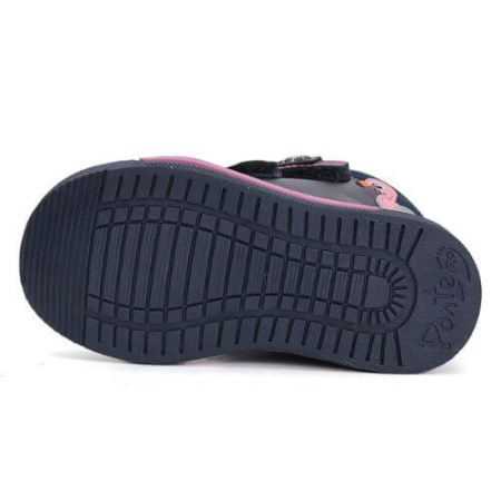 Ghete copii fete supinate din piele imblanite Ponte 20, Albastru - DA07-4-2232C [5]