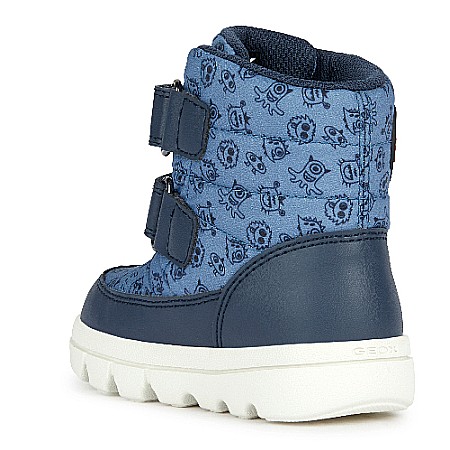 Ghete copii baieti impermeabile si imblanite Geox, Albastru - B365BF_0MNBC_C4327 [3]