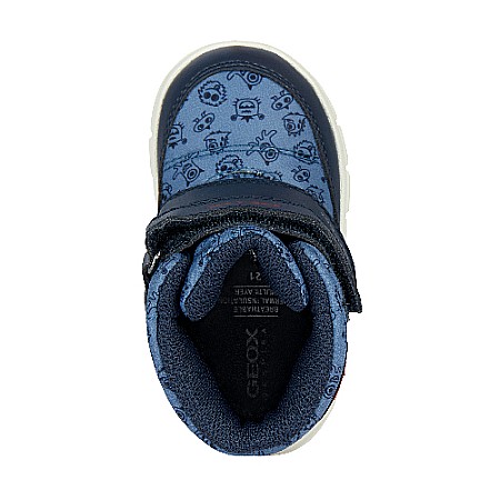 Ghete copii baieti impermeabile si imblanite Geox, Albastru - B365BF_0MNBC_C4327 [4]