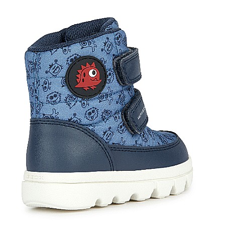 Ghete copii baieti impermeabile si imblanite Geox, Albastru - B365BF_0MNBC_C4327 [2]