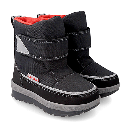 Ghete copii baieti impermeabile si imblanite Garvalin, Negru - 221852-B [0]