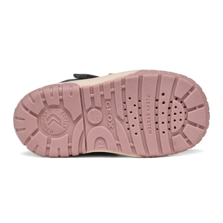 Ghete fete din piele naturală Geox Omar, Negru - B462LC_04322_C0005 [5]