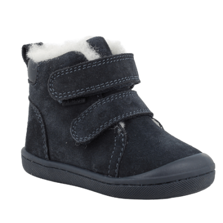 Incaltaminte Baieti - Ghete băieți din piele îmblănite Primigi, Navy/Lână - 2400100