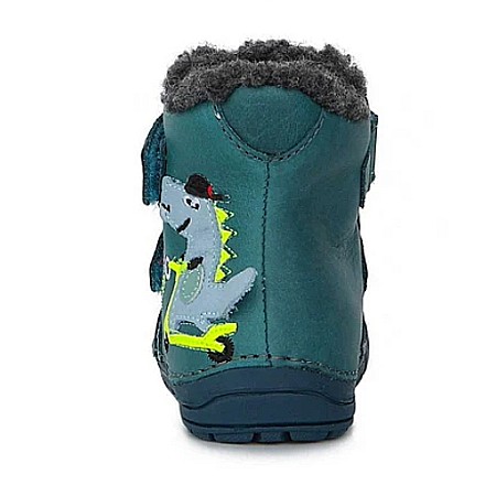 Ghete copii baieti din piele imblanite DD Step, Verde - W029-394B [3]