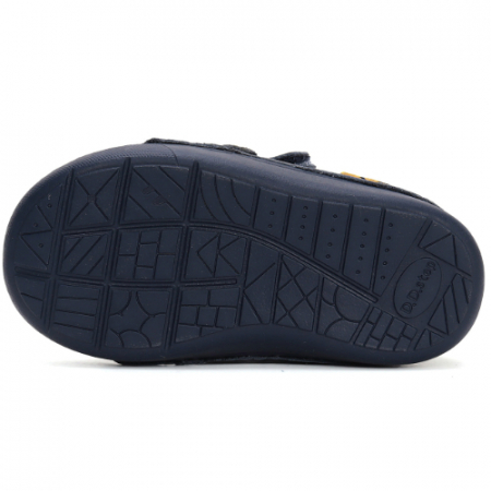 Ghete copii baieti din piele imblanite DD Step, Albastru - W066-42218 [4]