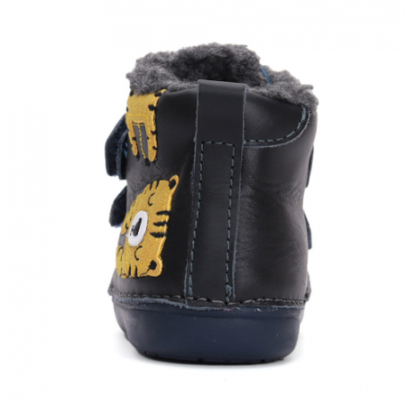 Ghete copii baieti din piele imblanite DD Step, Albastru - W066-42218 [3]