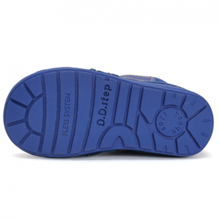 Ghete copii baieti din piele imblanite DD Step, Albastru - W071-42421A [4]