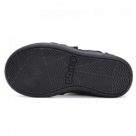 Ghete copii baieti din piele imblanite DD Step, Negru - W078-42761B [4]
