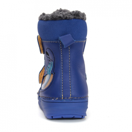 Ghete copii baieti din piele imblanite DD Step, Albastru - W071-42421A [5]
