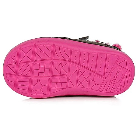 Ghete copii fete din piele imblanite DD Step, Maro - W066-352 [5]