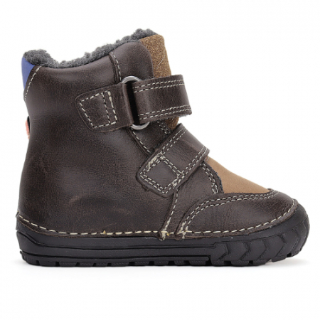 Ghete copii baieti din piele imblanite DD Step, Maro - W029-42498A [5]