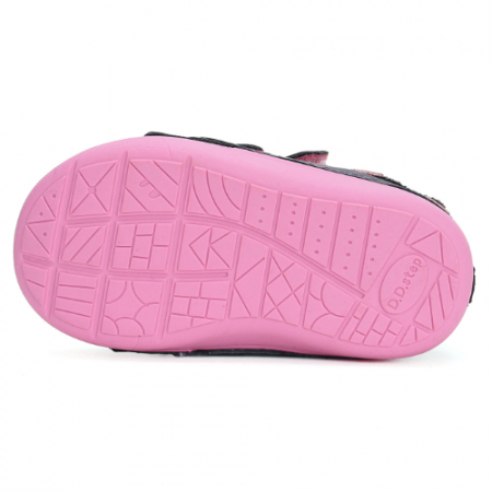 Ghete copii fete din piele imblanite DD Step, Albastru - W066-42268 [5]