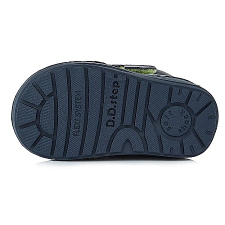 Ghete copii baieti din piele imblanite DD Step, Albastru - W071-318 [5]