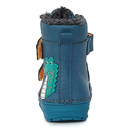 Ghete copii baieti din piele imblanite DD Step, Verde - W071-318B [3]