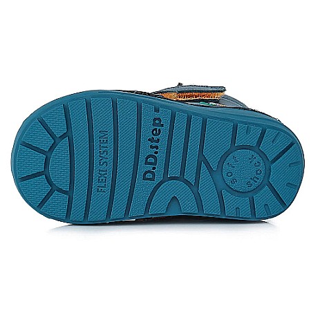 Ghete copii baieti din piele imblanite DD Step, Verde - W071-318B [5]