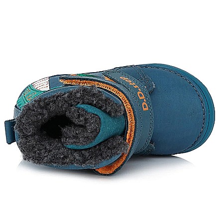 Ghete copii baieti din piele imblanite DD Step, Verde - W071-318B [4]