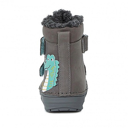 Ghete copii baieti din piele imblanite DD Step, Gri - W071-318B [3]