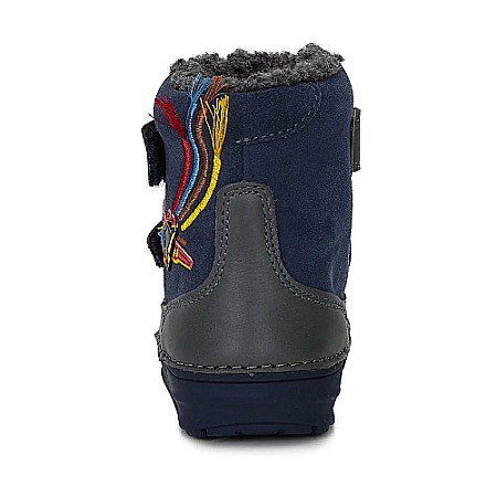 Ghete copii baieti din piele imblanite DD Step, Albastru - W071-359 [3]