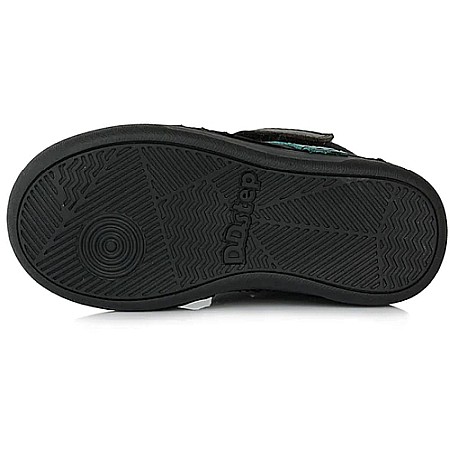 Ghete copii baieti din piele imblanite DD Step, Negru - W078-382 [5]